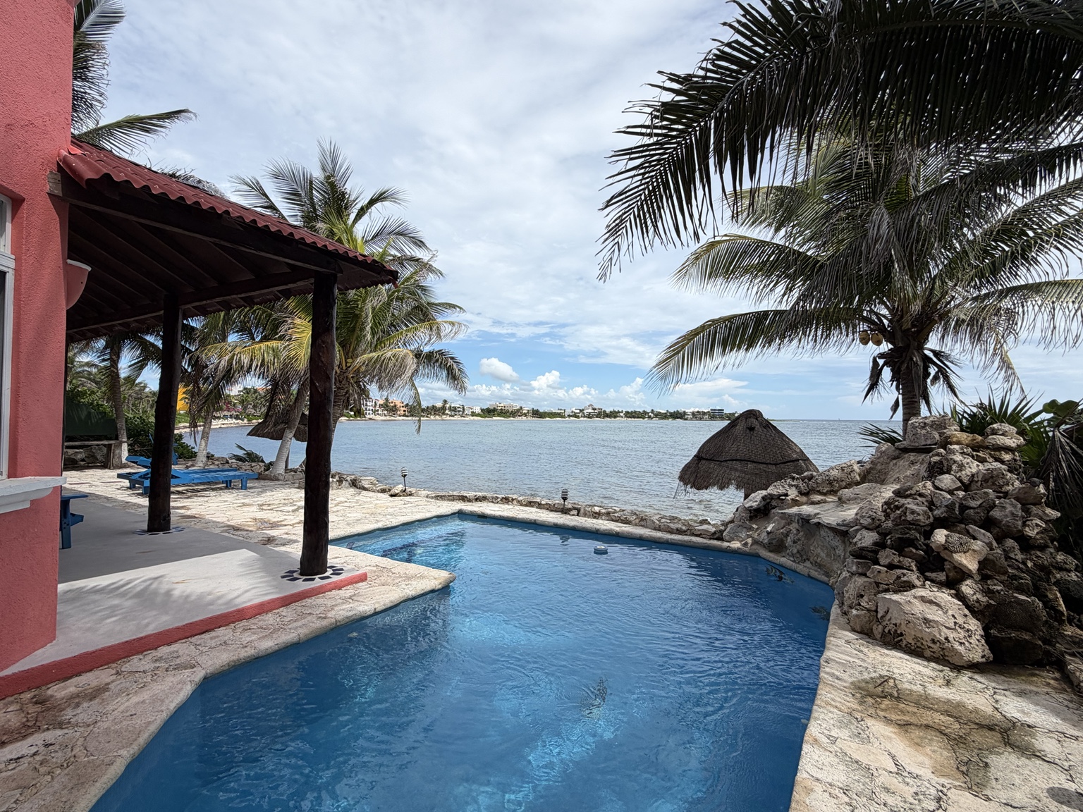 Private terrace with ocean view